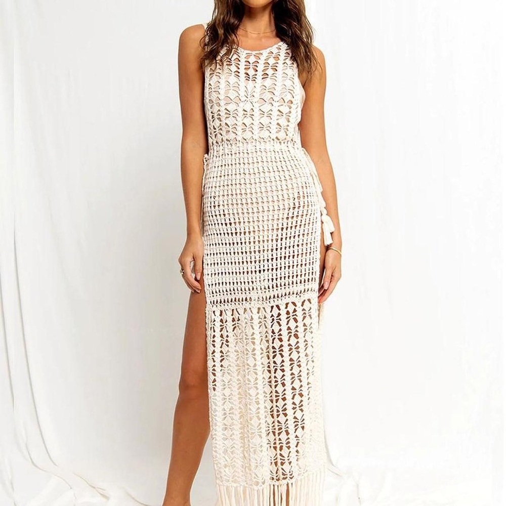 Flook the label crochet swimsuit coverups dress size small